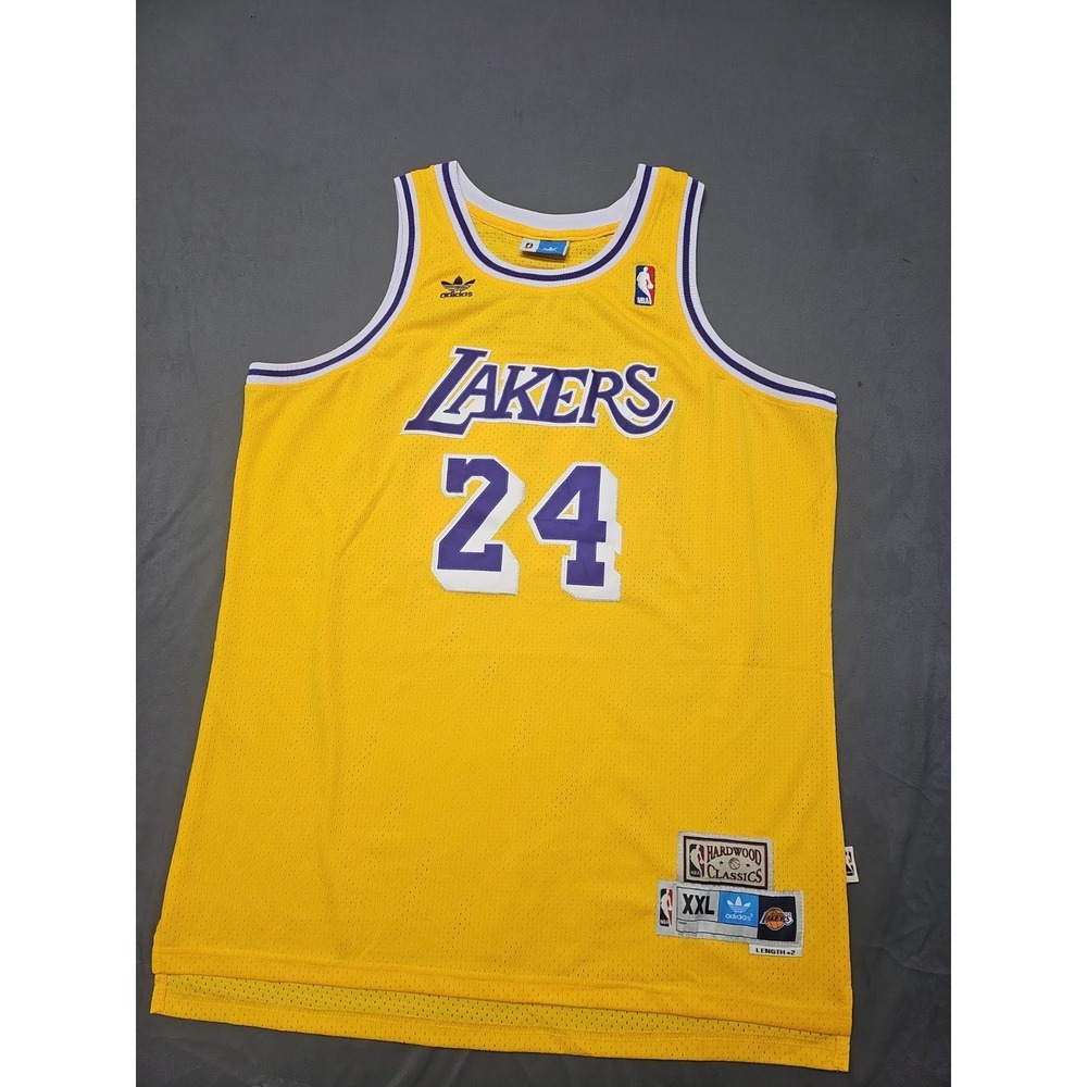 Adidas Hardwood Classics LA Lakers Kobe Bryant #24 Jersey Size Large XXL‎